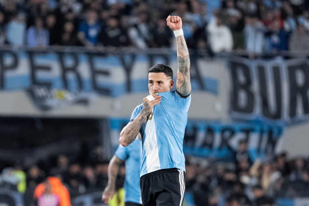BUENOS AIRES, ARGENTINA - OCTOBER 06: Nicolas Otamendi of Argentina celebrates after scoring the team s first goal during the International Friendly, Länderspiel, Nationalmannschaft football match between Argentina and Benin at Estadio Monumental Antonio V. Liberti on October 06, 2026 in Buenos Aires, Argentina. (Photo by Richard Callis Sports Press Photo) Copyright: xRichardxCallis SportsxPressxPhotox Sportspressphoto_SPR247904