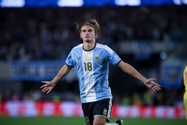 October 6, 2026, Buenos Aires, Buenos Aires, Argentina: Nicolas Paz of Argentina celebrates his goal during the match between Argentina and Benin International Friendly, Länderspiel, Nationalmannschaft match, The last match of Messi with Argentina national team, Nationalteam Final score: Argentina 3 - 0 Benin Buenos Aires Argentina - ZUMAs197 20261006_aaa_s197_239 Copyright: xRobertoxxTuerox