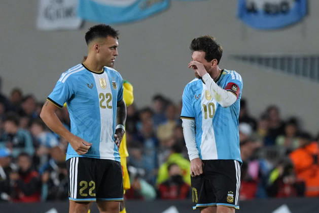 Messi bade farewell to Argentina in the friendly match against Benin BUENOS AIRES, ARGENTINA - OCTOBER 6: Argentine football legend and national team, Nationalteam captain Lionel Messi (10) gestures during his farewell match in front of over 80,000 spectators at the Monumental Stadium, in Buenos Aires, Argentina on October 6, 2026. Argentine football star Lionel Messi played his final international match, Länderspiel, Nationalmannschaft in the friendly game between Argentina and Benin. The 39-year-old walk onto the stadium pitch for the final time in the sky-blue and white jersey, entering his farewell as Argentina s record appearance-maker and leading scorer with 207 caps and 125 goals. Luciano Gonzalez Anadolu Buenos Aires Argentina. Editorial use only. Please get in touch for any other usage. Copyright: x2026xAnadoluxLucianoxGonzalezx