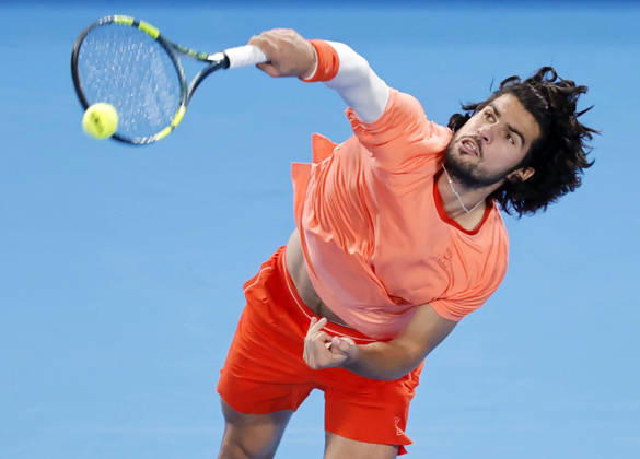Tennis: Japan Open Carlos Alcaraz of Spain plays against Jiri Lehecka of the Czech Republic in the men s singles final at the Japan Open tennis tournament at Ariake Tennis Forest Park in Tokyo on Oct. 6, 2026. A14AA0005630264P