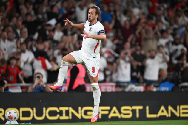 England v Czechia - UEFA Nations League 2026 27 Group A3 MD4 Harry Kane of England celebrates after scoring the team s second goal during the UEFA Nations League League A, Group 3 match between England and Czechia at Wembley Stadium in London, on October 6, 2026. London Greater London United Kingdom  Copyright: xMIxNewsx originalFilename:fletcher-englandv261006_npAs2.jpg