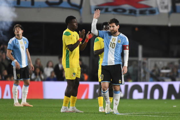 Argentina v Benin - International Friendly, Länderspiel, Nationalmannschaft Lionel Messi of Argentina plays during the match between Argentina and Benin at Estadio Monumental in Buenos Aires, Argentina, on October 6, 2026. Buenos Aires Buenos Aires Argentina Copyright: xFedericoxPerettix originalFilename:peretti-argentin261006_np9H5