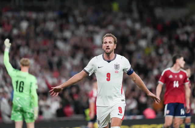England v Czech Republic Group 3 UEFA Nations League - Season 2026 2027 - Wembley Stadium Harry Kane of England celebrates scoring 2nd goal in 3-0 win during the England v Czech Republic UEFA Group 3 Nations League Match at Wembley Stadium London, Season 26 27, October 6 2026 London United Kingdom