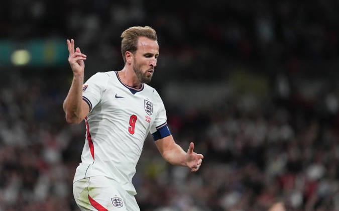 England v Czech Republic Group 3 UEFA Nations League - Season 2026 2027 - Wembley Stadium Harry Kane of England celebrates scoring 2nd goal in 3-0 win during the England v Czech Republic UEFA Group 3 Nations League Match at Wembley Stadium London, Season 26 27, October 6 2026 London United Kingdom