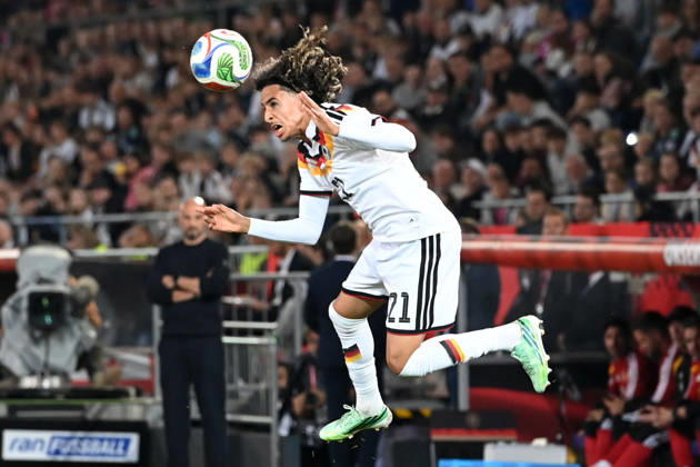 Wael MOHYA (GER) Aktion, Einzelaktion Fussball Laenderspiel, U21, U 21 EM-Qualifikation, Deutschland - Georgien 2-0 am 06.10.2026, Schueco-Arena Bielefeld, Â