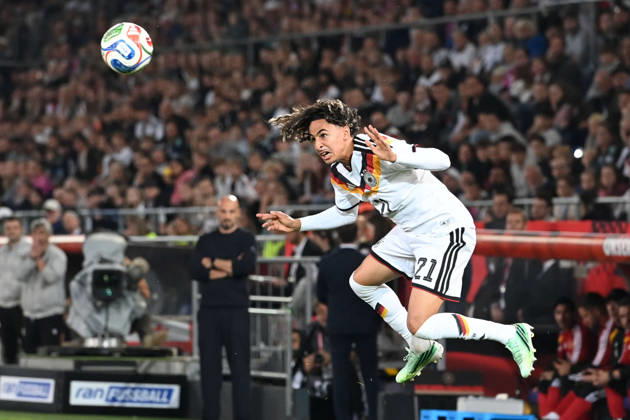 Wael MOHYA (GER) Aktion, Einzelaktion Fussball Laenderspiel, U21, U 21 EM-Qualifikation, Deutschland - Georgien 2-0 am 06.10.2026, Schueco-Arena Bielefeld, Â
