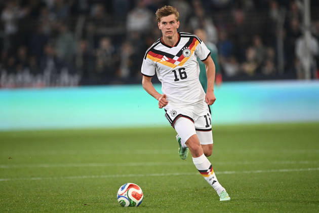 Aljoscha KEMLEIN (GER) Aktion, Einzelaktion Fussball Laenderspiel, U21, U 21 EM-Qualifikation, Deutschland - Georgien 2-0 am 06.10.2026, Schueco-Arena Bielefeld, Â