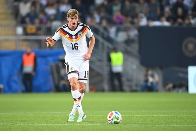 Aljoscha KEMLEIN (GER) Aktion, Einzelaktion Fussball Laenderspiel, U21, U 21 EM-Qualifikation, Deutschland - Georgien 2-0 am 06.10.2026, Schueco-Arena Bielefeld, Â