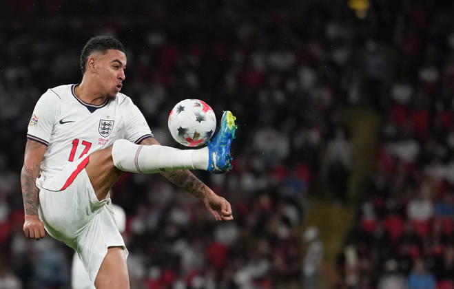 England v Czech Republic Group 3 UEFA Nations League - Season 2026 2027 - Wembley Stadium Morgan Rogers of England during the England v Czech Republic UEFA Group 3 Nations League Match at Wembley Stadium London, Season 26 27, October 6 2026 London United Kingdom