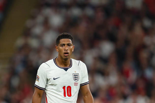 LONDON, ENGLAND - OCTOBER 6: Jude Bellingham of England during the UEFA Nations League 2026 27 group phase match between England and Czechia at Wembley Stadium on October 6, 2026 in London, England. Copyright: xMBxMediax