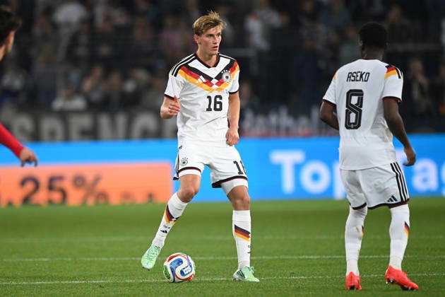 Aljoscha KEMLEIN (GER) Aktion, Einzelaktion Fussball Laenderspiel, U21, U 21 EM-Qualifikation, Deutschland - Georgien 2-0 am 06.10.2026, Schueco-Arena Bielefeld, Â
