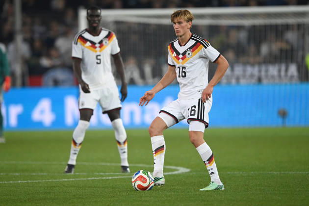 Aljoscha KEMLEIN (GER) Aktion, Einzelaktion Fussball Laenderspiel, U21, U 21 EM-Qualifikation, Deutschland - Georgien 2-0 am 06.10.2026, Schueco-Arena Bielefeld, Â