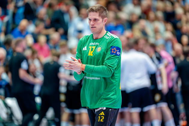 Solingen, 06.10.2026, Handball, Herren, EHF, European League, Gruppenphase, 2. Spieltag, 2026 2027, Bergischer HC - IK Sävehof Peter Johannesson (IK Sävehof, 12) vor dem Spiel Solingen Klingenhalle NRW Germany