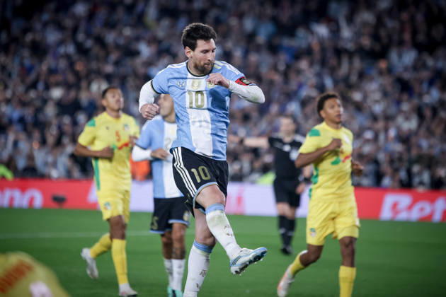 The last match of Messi in Buenos Aires, Argentina - 06 Oct 2026 Lionel Messi of Argentina celebrates his goal during the match between Argentina and Benin International Friendly, Länderspiel, Nationalmannschaft match, The last match of Messi with Argentina national team, Nationalteam Final score: Argentina 3 - 0 Benin Buenos Aires Argentina Copyright: xRobertoxxTuerox xSOPAxImagesx Roberto--Tuero-1456627