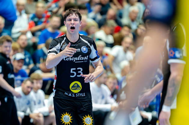 Solingen, 06.10.2026, Handball, Herren, EHF, European League, Gruppenphase, 2. Spieltag, 2026 2027, Bergischer HC - IK Sävehof Sören Steinhaus (Bergischer HC, 53) gibt Anweisungen an seine Mitspieler Solingen Klingenhalle NRW Germany