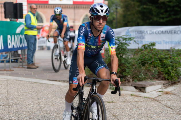 IPA89391033 - Domenico Pozzovivo, SOLUTION TECH NIPPO RALI, at the start of the 2026 Tre Valli Varesine in Busto Arsizio, Italy, on October 6, 2026 Copyright: xSilviaxColombo IPAxSportx xx IPA89391033