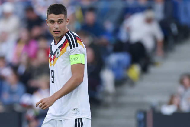 Nicolo Tresoldi (Germany) looks dejected during the UEFA Under21 EURO Qualifier, EM, Europameisterschaft between Germany U21, U 21 and Georgia U21 at Almstadion on October 6, 2026 in Bielefeld, Germany. (Photo by Marco Steinbrenner DeFodi Images) -