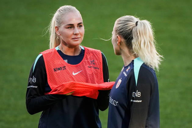 The women s national soccer team is preparing for the World Cup qualifiers. Oslo, October 7, 2026. Cathinka Cecilie Friis Tandberg during a training session at Ullevaal Stadium, for the World Cup qualifier against Romania. The matches will be played on October 9 at Arcul de Triumf Stadium in Bucharest and on October 13 at Ullevaal Stadium in Oslo. Photo: Beate Oma Dahle, NTB, Oslo, Norway. EDITORIAL USE ONLY. RESTRICTED USE FOR BETTING COMPANIES. Copyright: xBeatexOmaxDahlex xNTBx