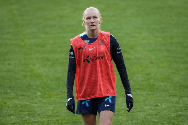 The women s national soccer team is preparing for the World Cup qualifiers Oslo, October 7, 2026: Frida Maanum during a training session at Ullevaal Stadium, for the World Cup qualifier against Romania. The matches will be played on October 9 at Arcul de Triumf Stadium in Bucharest and on October 13 at Ullevaal Stadium in Oslo. Photo: Beate Oma Dahle, NTB, Oslo, Norway. EDITORIAL USE ONLY. RESTRICTED USE FOR BETTING COMPANIES. Copyright: xBeatexOmaxDahlex xNTBx