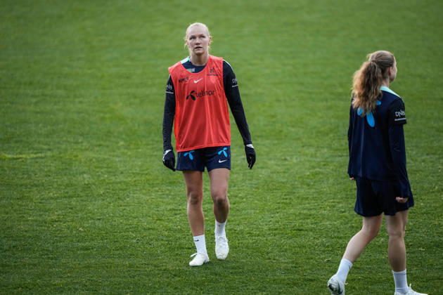 Women s National Soccer Team Prepares for World Cup Qualifiers Oslo, October 7, 2026 Frida Maanum during a training session at Ullevaal Stadium, before the World Cup qualifier against Romania. The matches will be played on October 9 at Arcul de Triumf Stadium in Bucharest and October 13 at Ullevaal Stadium in Oslo. Photo: Beate Oma Dahle, NTB, Oslo, Norway. EDITORIAL USE ONLY. RESTRICTED USE FOR BETTING COMPANIES. Copyright: xBeatexOmaxDahlex xNTBx