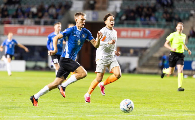 06.10.2026, Tallinn. Football Nations League. Estonia VS Iceland 0:0. Photo Tairo Lutter, Postimees Tallinn Harjumaa Estonia 1TL06OCT26A20 Copyright: xTairoxLutterx 6 Rasmus Peetson