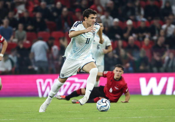 October 6, 2026, Tirana, Tirana, Albania: Nicolas Giacopetti of San Marino in action during UEFA Nations League 2026-2027 group phase match between Albania and San Marino in Tirana, Albania on 6 October, 2026. Tirana Albania - ZUMAb266 20261006_zip_b266_008 Copyright: xArmandoxBabanix