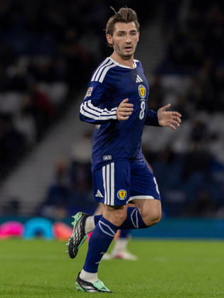 Scotland v Slovenia, UEFA Nations League Billy Gilmour of Scotland national team, Nationalteam during the UEFA Nations League League B Group B1 between Scotland and Slovenia. Barclays Hampden, Hampden Park, Glasgow, Scotland. 6 October 2026. Hampden Park Barclays Hampden Glasgow Scotland Editorial use only , Copyright: xColinxPoultneyx PSI-24964-0085