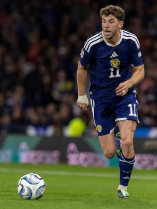 Scotland v Slovenia, UEFA Nations League Ryan Christie of Scotland national team, Nationalteam during the UEFA Nations League League B Group B1 between Scotland and Slovenia. Barclays Hampden, Hampden Park, Glasgow, Scotland. 6 October 2026. Hampden Park Barclays Hampden Glasgow Scotland Editorial use only , Copyright: xColinxPoultneyx PSI-24964-0087