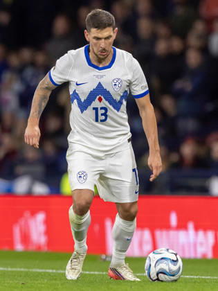 Scotland v Slovenia, UEFA Nations League Erik Janža of Slovenia during the UEFA Nations League League B Group B1 between Scotland and Slovenia. Barclays Hampden, Hampden Park, Glasgow, Scotland. 6 October 2026. Hampden Park Barclays Hampden Glasgow Scotland Editorial use only , Copyright: xColinxPoultneyx PSI-24964-0101