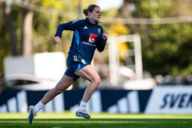 261007 Sofia Reidy of the Swedish women s national football team during a training session on October 7, 2026 in Stockholm. Photo: Emma Wallskog BILDBYRAN kod EW EW0716 fotboll football soccer fotball vm-kval kval fifa womens world cup qualifier qualifier träning practice training sverige sweden dam bbeng Copyright: EMMAxWALLSKOG BB261007EW036