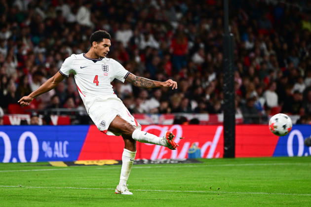 England v Czechia, UEFA Nations League England defender Jarell Quansah (4) looks to release the ball during the UEFA Nations League match between England and Czechia at Wembley Stadium, London, UK on 6 October 2026. London Wembley Stadium Greater London UK Editorial use only , Copyright: xDennisxGoodwinx PSI-24957-0086