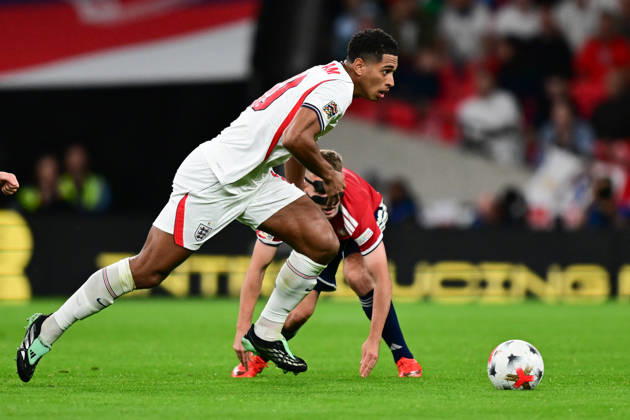 England v Czechia, UEFA Nations League England midfielder Jude Bellingham (10) sprints forward with the ball during the UEFA Nations League match between England and Czechia at Wembley Stadium, London, UK on 6 October 2026. London Wembley Stadium Greater London UK Editorial use only , Copyright: xDennisxGoodwinx PSI-24957-0092