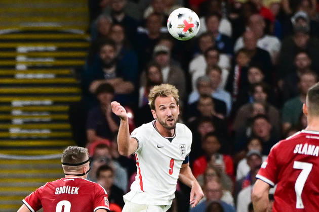 England v Czechia, UEFA Nations League England forward Harry Kane (9) heads the ball during the UEFA Nations League match between England and Czechia at Wembley Stadium, London, UK on 6 October 2026. London Wembley Stadium Greater London UK Editorial use only , Copyright: xDennisxGoodwinx PSI-24957-0099