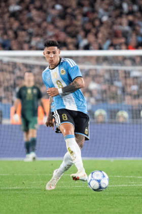 BUENOS AIRES, ARGENTINA - OCTOBER 6: Enzo Fernandez of Argentina passes the ball during the International Friendly, Länderspiel, Nationalmannschaft football match between Argentina and Benin, at the Estadio Monumental Antonio V. Liberti, on October 6, 2026, in Buenos Aires, Argentina. Richard Callis Fotoarena (Richard Callis SPP) Copyright: xRichardxCallisx xSPPx spp-en-RiCa-3026247