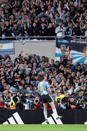 BUENOS AIRES, ARGENTINA - OCTOBER 6: Nico Paz of Argentina celebrates after scoring the team s second goal during the International Friendly, Länderspiel, Nationalmannschaft football match between Argentina and Benin, at the Estadio Monumental Antonio V. Liberti, on October 6, 2026, in Buenos Aires, Argentina. Richard Callis Fotoarena (Richard Callis SPP) Copyright: xRichardxCallisx xSPPx spp-en-RiCa-3026278