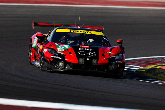 AUTO - ELMS - 4 HOURS OF PORTIMAO 2026 51 SAMANI Charles-Henri (fra), LAURSEN Conrad (den), RIGON Davide (ita), AF Corse, Ferrari 296 LMGT3 Evo, LMGT3, action during the 4 Hours of Portimao 2026, 6th round of the 2026 European Le Mans Series on the Autodromo Internacional do Algarve from October 8 to 10, 2026 in Portimao, Portugal - Copyright: xJoaoxFilipex