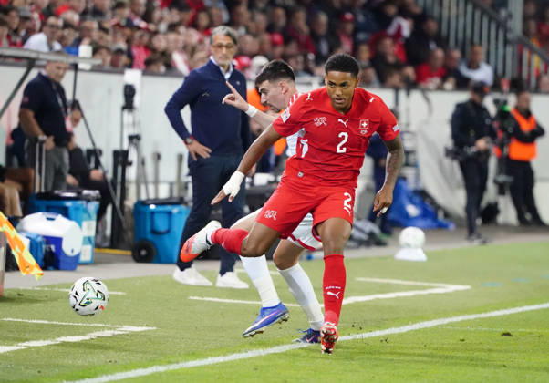 06.10.26 Luzern Schweiz. Thermoplan Arena Fussball Herren Saison 2026-2027 Nations League Schweiz - Nordmazedonien 3-0 .Bild,Sascha Britschgi SUI Einzelbild Aktion
