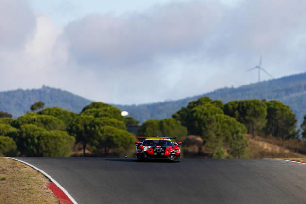 AUTO - ELMS - 4 HOURS OF PORTIMAO 2026 51 SAMANI Charles-Henri (fra), LAURSEN Conrad (den), RIGON Davide (ita), AF Corse, Ferrari 296 LMGT3 Evo, LMGT3, action during the 4 Hours of Portimao 2026, 6th round of the 2026 European Le Mans Series on the Autodromo Internacional do Algarve from October 8 to 10, 2026 in Portimao, Portugal - Copyright: xJoaoxFilipex