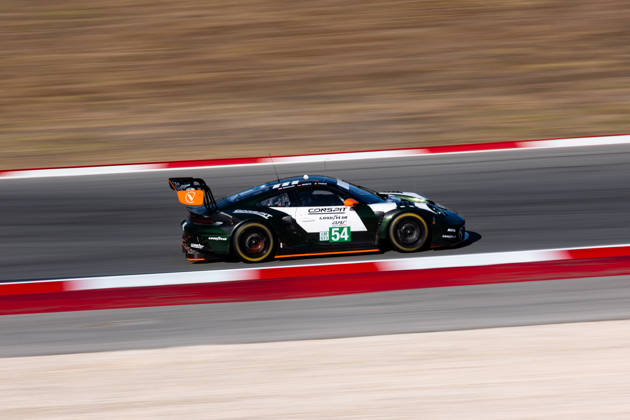 AUTO - ELMS - 4 HOURS OF PORTIMAO 2026 54 MORITZ Max (ger), PAQUE Benjamin (bel), BACHLER Klaus (aut), High Class Racing, Porsche 911 GT3 R LMGT3, LMGT3, action during the 4 Hours of Portimao 2026, 6th round of the 2026 European Le Mans Series on the Autodromo Internacional do Algarve from October 8 to 10, 2026 in Portimao, Portugal - Copyright: xJoaoxFilipex