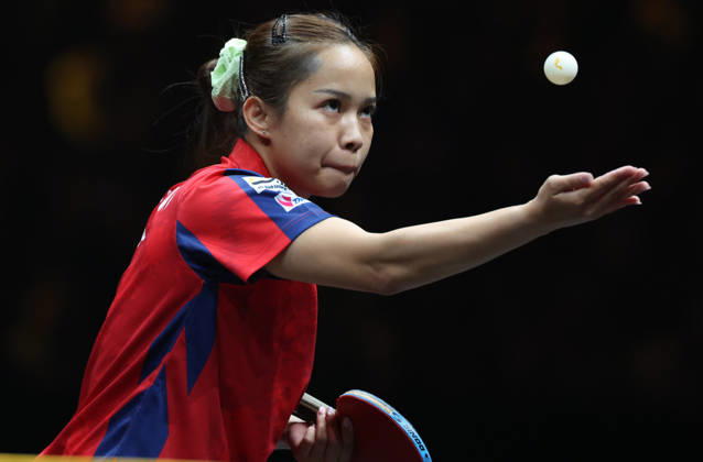 (261007) -- BEIJING, Oct. 7, 2026 -- Paranang Orawan serves during the women s singles round of 32 match between Sun Yingsha of China and Paranang Orawan of Thailand at 2026 World Table tennis, Tischtennis (WTT) China Smash in Beijing, China, Oct. 7, 2026. ) (SP)CHINA-BEIJING-TABLE TENNIS-WTT-CHINA SMASH-WOMEN S SINGLES (CN) ZhangxChenlin