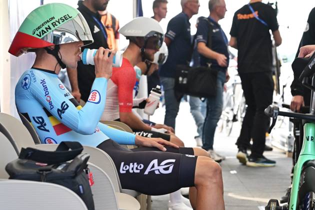 Belgium s Sander De Pestel pictured ahead of the Men Elite Individual Time Trial race (22km) at the cycling UEC Road European Championships, in Ljubljana, Slovenia, on Wednesday 7 October 2026. The UEC Road European Championships are taking place from 02 to 07 October in Ljubljana, Slovenia. DAVIDxPINTENS x189056495x