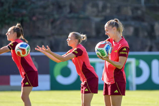Eppelheim, Deutschland: 07.10.2026 - Deutsche Fußballnationalmannschaft der Frauen - Training - Testspiel Deutschland vs. Australien Im Bild: Janina Minge (Deutschland) Copyright: HMBxMedia MadeleinexFantini