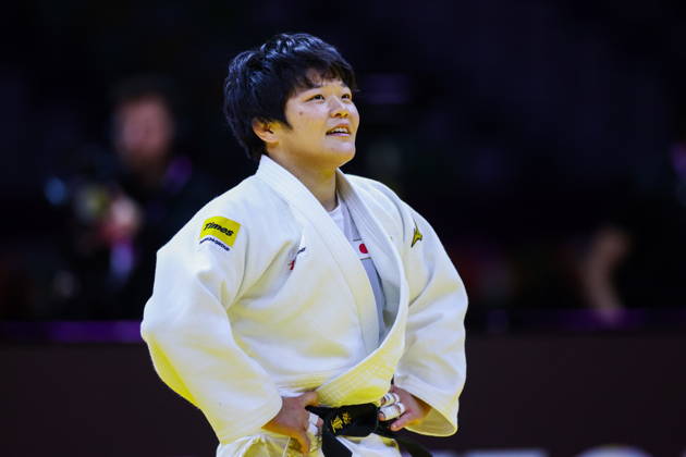 AZERBAIJAN, BAKU - OCTOBER 7, 2026: Haruka Kaju of Japan after a -63 kg bout against Kerem Primo of Israel as part of the 2026 World Judo Championships at the National Gymnastics Arena. Mikhail Sinitsyn TASS 98914310