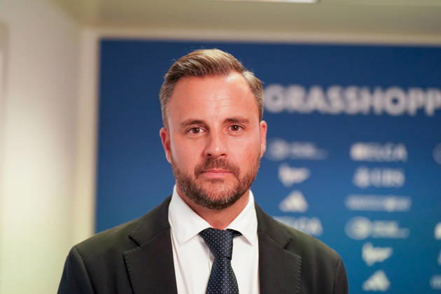 Ludovic Delà chat, Verwaltungsratspräsident der Grasshopper Fussball AG (GFAG), bei der Medienkonferenz des Grasshopper Club Zürich (GCZ) in Zürich. Porträt, Ludovic Delechat, Ludovic Delà chat, GC Zürich, GCZ, Grasshoppers, Verwaltungsratspräsident, Präsident, GFAG, Bridge Football Group, Vereinsführung, Management, Führung, Medienkonferenz, Pressekonferenz, Medien, Fussball, Schweizer Fussball, Super League, Zürich. Copyright: xJOERANxSTEINSIEKx
