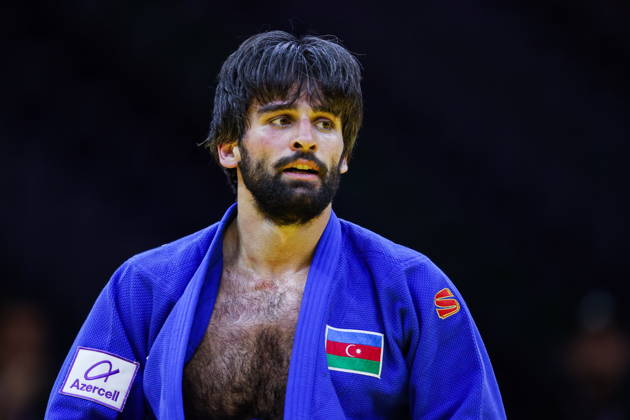 AZERBAIJAN, BAKU - OCTOBER 7, 2026: Zelim Tckaev of Azerbaijan after a -81 kg bout againts Tato Grigalashvili of Georgia as part of the 2026 World Judo Championships at the National Gymnastics Arena. Mikhail Sinitsyn TASS  98916222