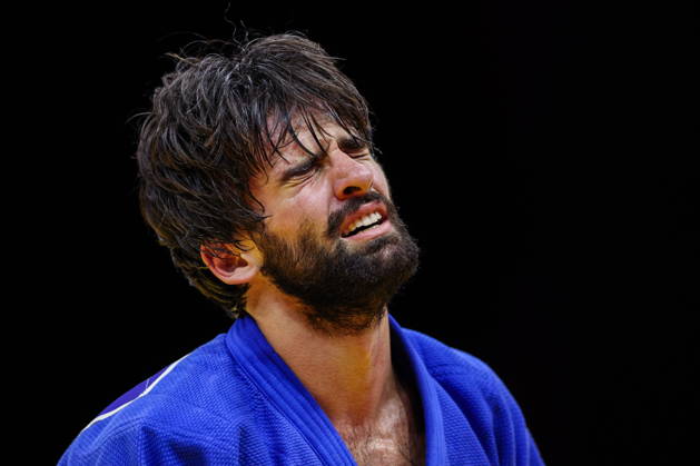 AZERBAIJAN, BAKU - OCTOBER 7, 2026: Zelim Tckaev of Azerbaijan after a -81 kg bout againts Tato Grigalashvili of Georgia as part of the 2026 World Judo Championships at the National Gymnastics Arena. Mikhail Sinitsyn TASS 98916229