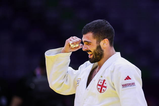 AZERBAIJAN, BAKU - OCTOBER 7, 2026: Tato Grigalashvili of Georgia wins Zelim Tckaev of Azerbaijan in a -81 kg bout as part of the 2026 World Judo Championships at the National Gymnastics Arena 2026 World Judo Championships In Baku - ZUMAt113 20261007_zaa_t113_497 Copyright: xMikhailxSinitsynx
