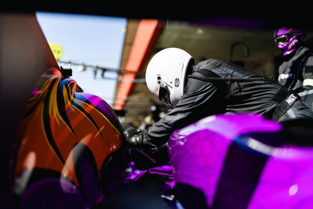 AUTO - ELMS - 4 HOURS OF PORTIMAO 2026 99 HYETT PJ (usa), DELETRAZ Louis (sui), CAMERON Dane (usa), AO by TF, Oreca 07 - Gibson, LMP2 Pro Am, mecaniciens, mechanics during the 4 Hours of Portimao 2026, 6th round of the 2026 European Le Mans Series on the Autodromo Internacional do Algarve from October 8 to 10, 2026 in Portimao, Portugal - Copyright: xJoaoxFilipex