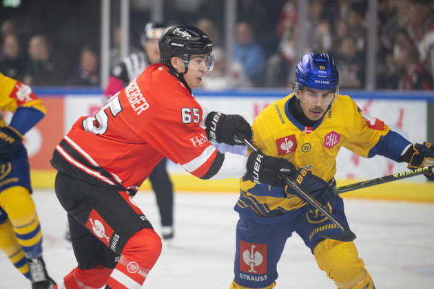 CHL; Kölner Haie - Herning Blue Fox ; Köln, 07.10.2026 Marco Münzenberger (Kölner Haie, Sturm, 65); Oliver Kiljunen (Herning Blue Fox, Sturm, 70); CHL; Kölner Haie - Herning Blue Fox am 07.10.2026 in der LanxessArena in Köln (Deutschland). Copyright: xBEAUTIFULxSPORTS AndreasxDickx