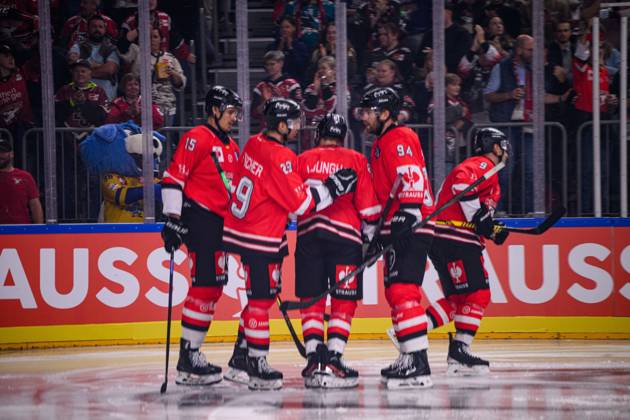 COLOGNE, GERMANY - 7 OCTOBER, 2026: - The Champions Hockey League match Koelner Haie vs. Herning Blue Fox at LANXESS arena. Copyright: xVitaliixKliuievx